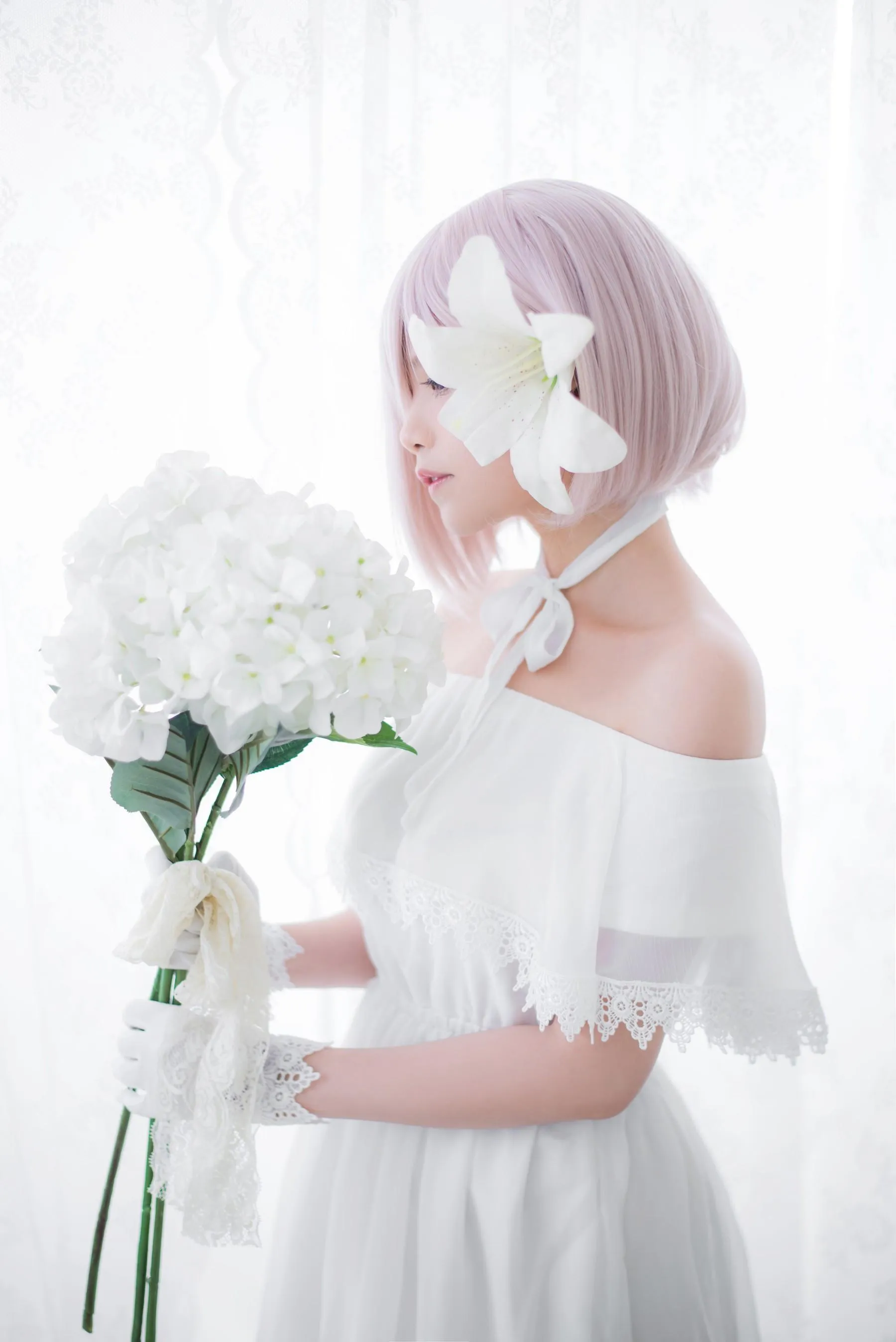 Miu只 – NO.05 Mashu White Dress [27P]插图8